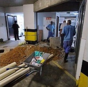 Equipe Savel em obra de condomínio