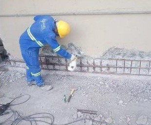Reforço estrutural em obra
